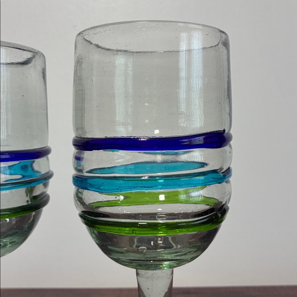 Vintage Pair of Wine Glasses